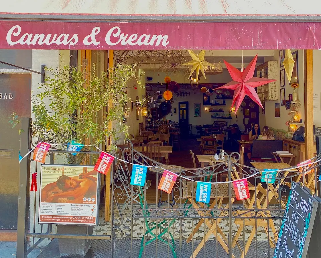 BookNoFees: Restaurante – Canvas & Cream – London – Lona y crema, foto 1